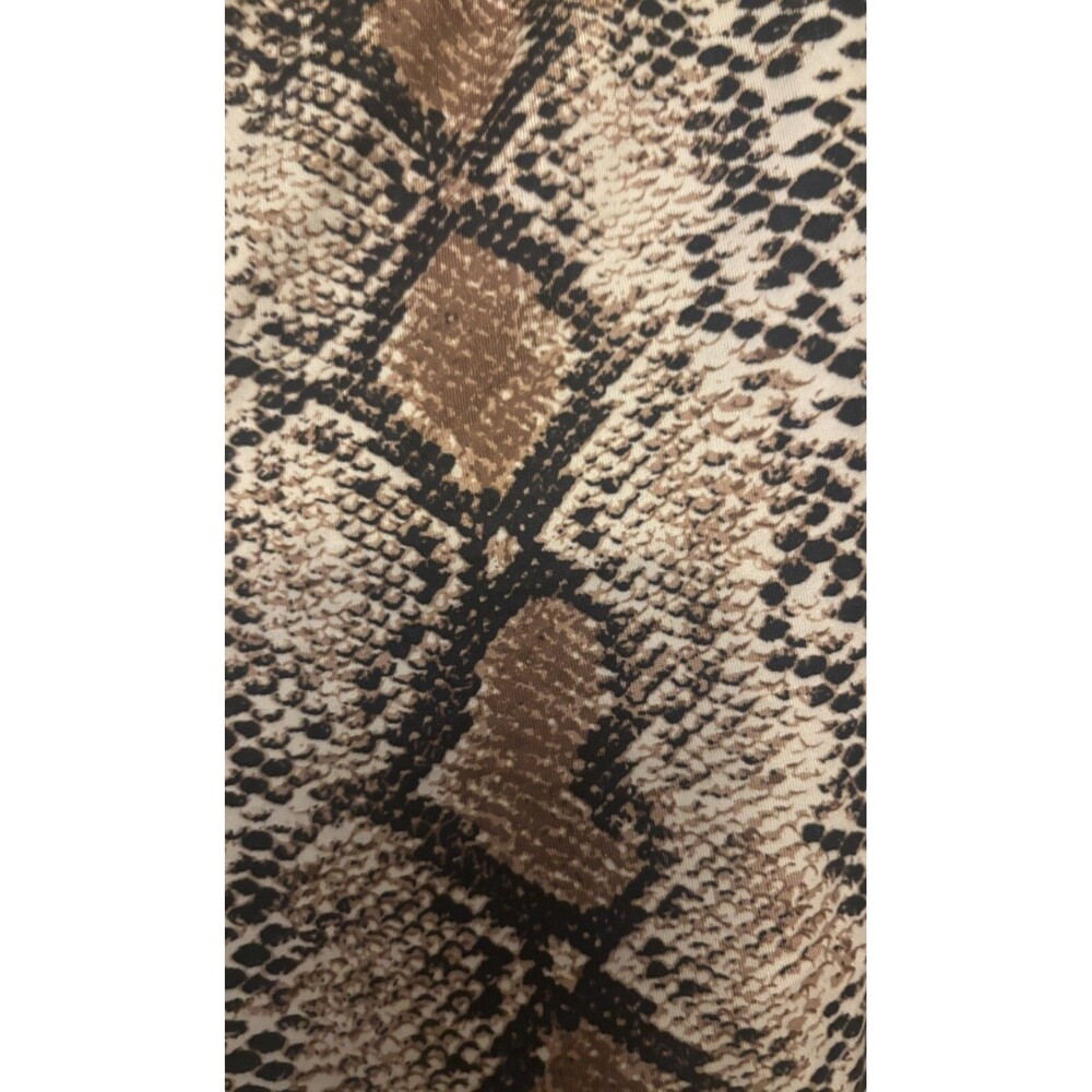 Shein womens snakeskin shorts Blk,Brown& beige size Large. - Picture 4 of 4